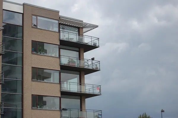 Appartamento di lusso in mattoni chiari con vista sul mare ad Amager
