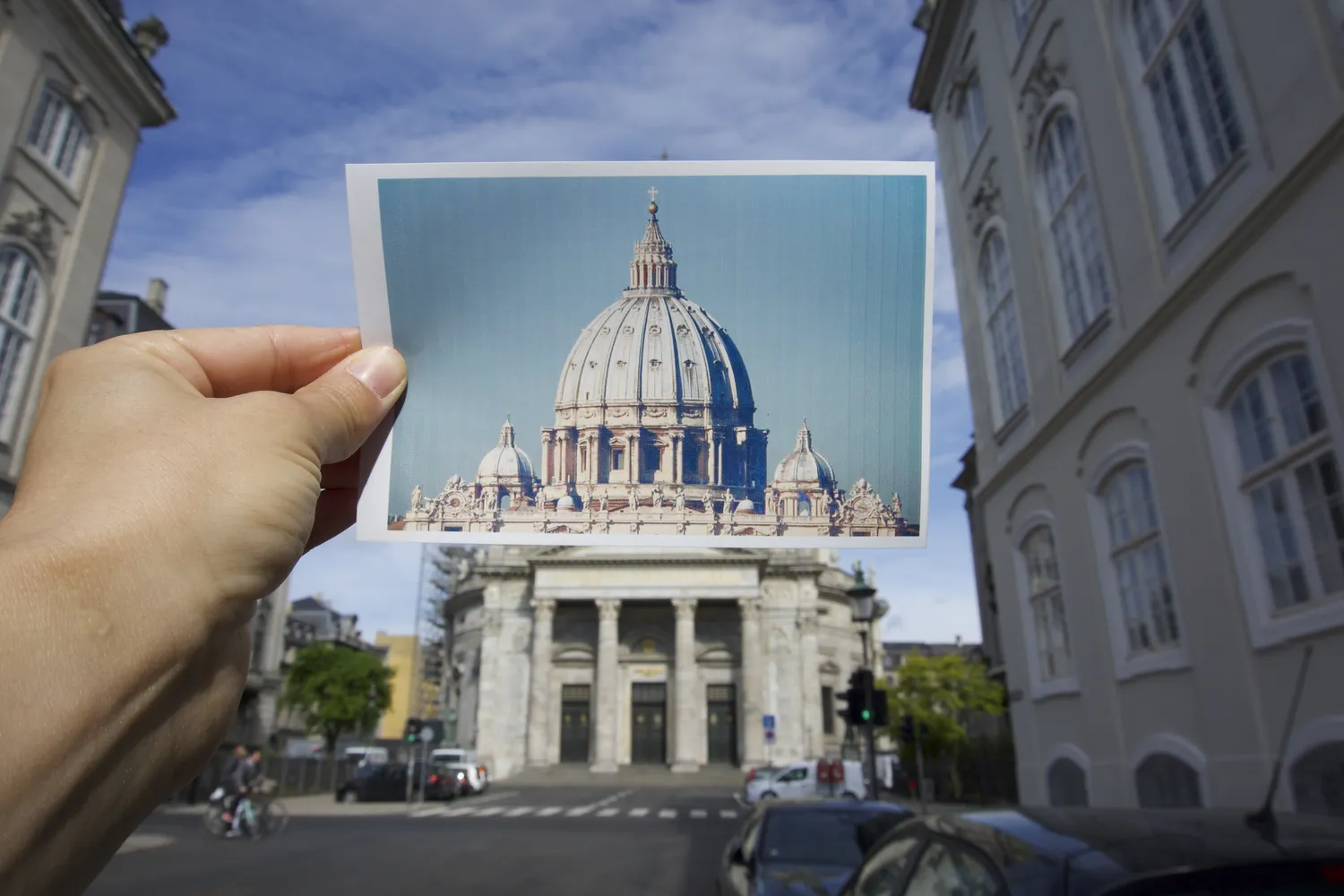 marmorkirken con immagine san pietro