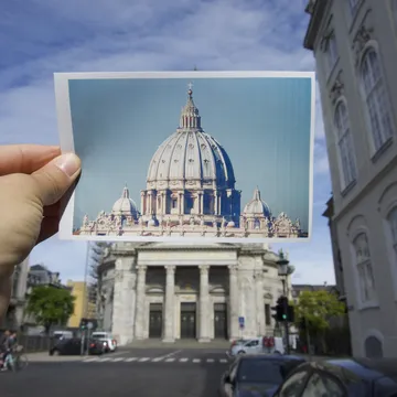 marmorkirken con immagine san pietro